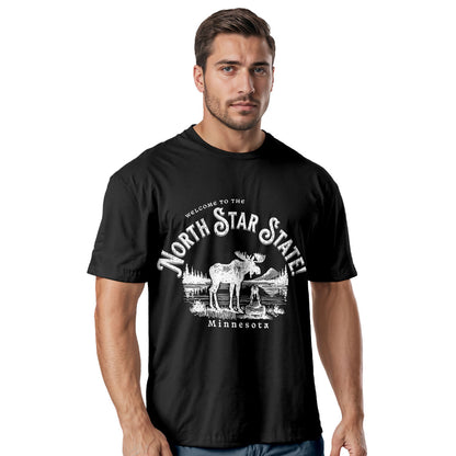 Welcome to Minnesota T-Shirt, North Star State Moose Tee