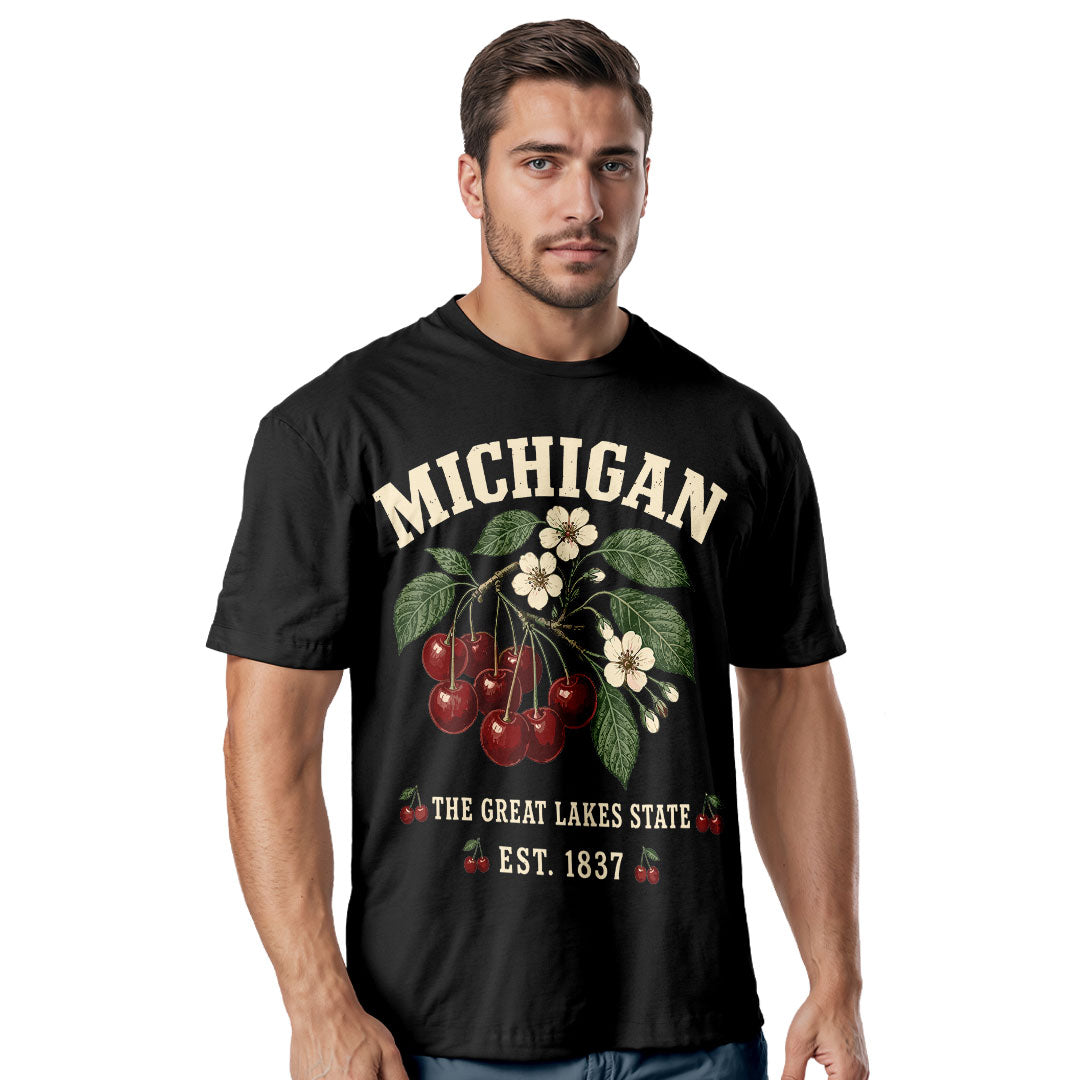 Michigan Cherry Blossom T-Shirt | Great Lakes Botanical Tee