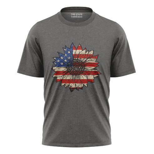Sunflower USA Flag Vintage Shirt