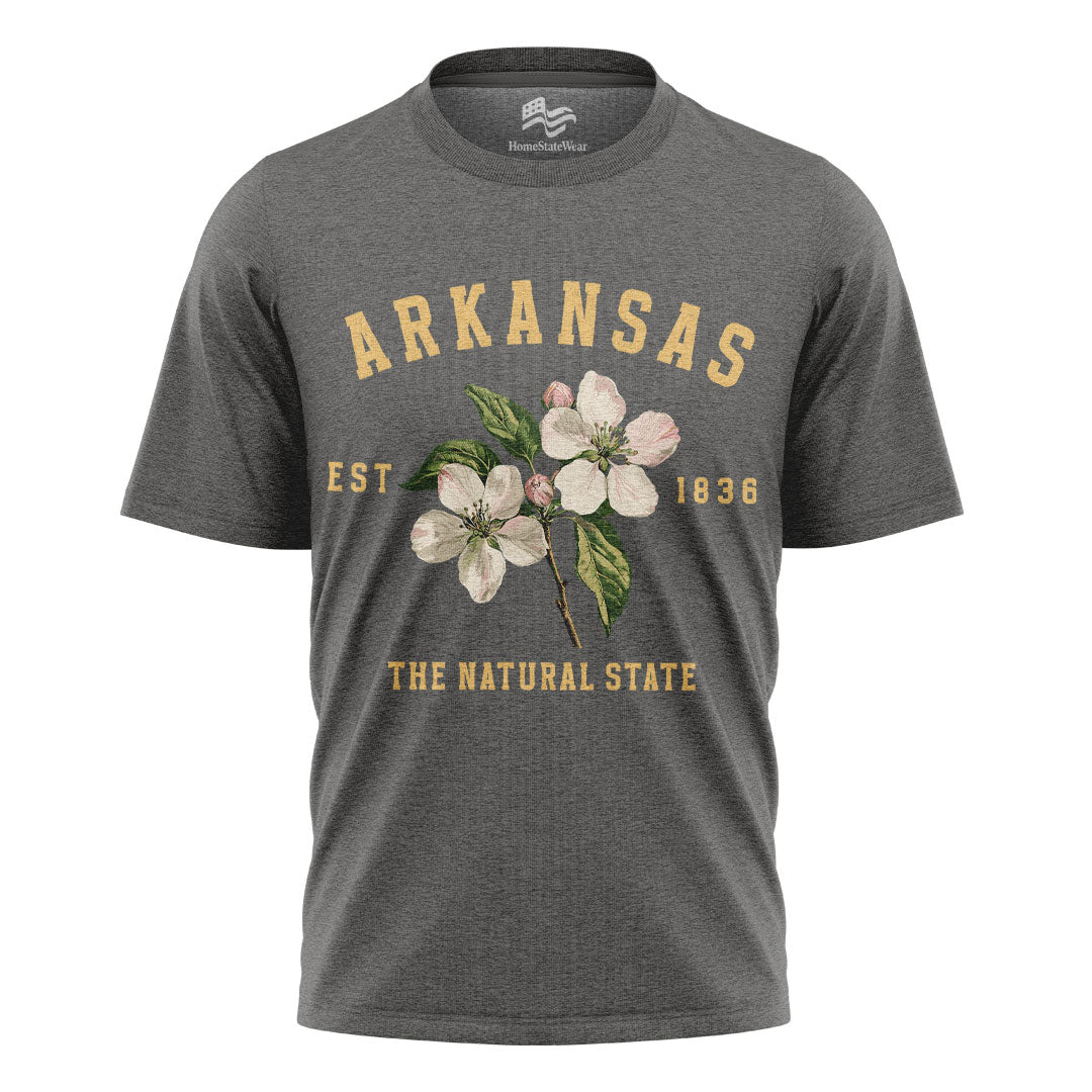 Arkansas Apple Blossom Flower Tee | Vintage State Floral Shirt