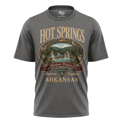 Hot Springs Arkansas Comfort Colors Tee | Vintage Outdoor Discovery Shirt