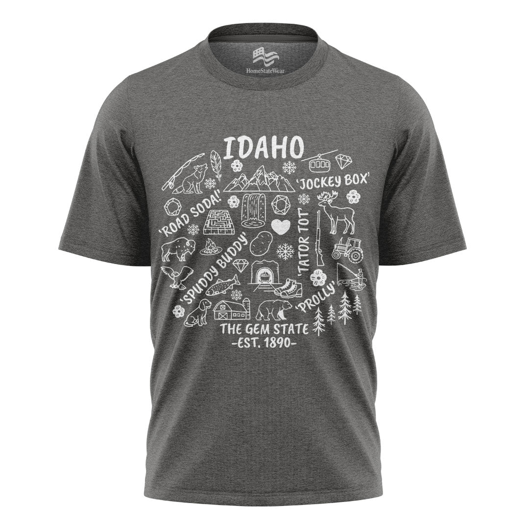 Idaho Icon T-Shirt | Gem State Outdoor Graphic Tee