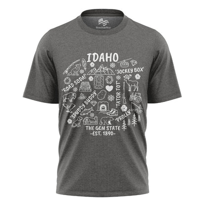 Idaho Icon T-Shirt | Gem State Outdoor Graphic Tee