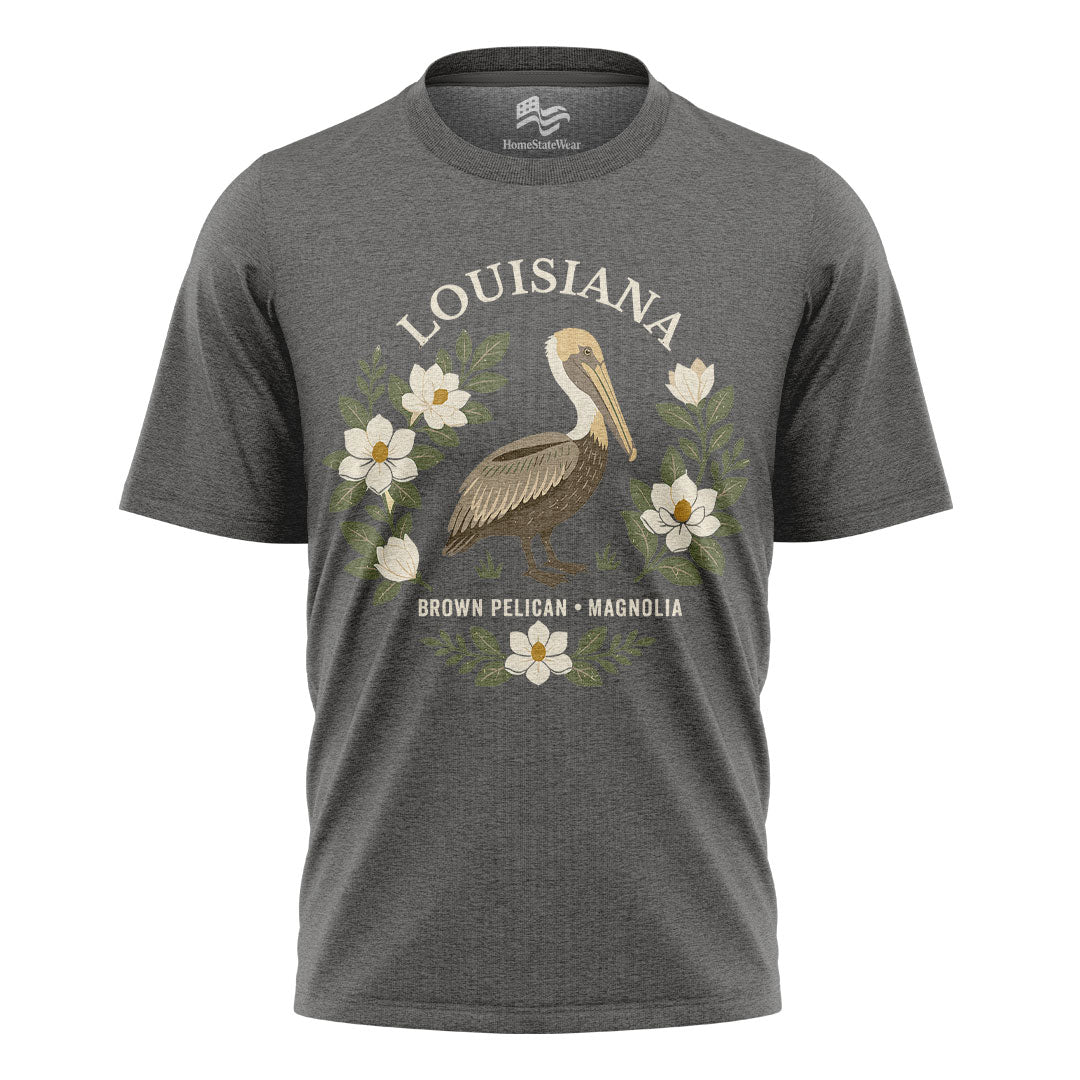 Louisiana Brown Pelican Tee | Magnolia Nature Gift Shirt