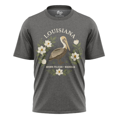 Louisiana Brown Pelican Tee | Magnolia Nature Gift Shirt