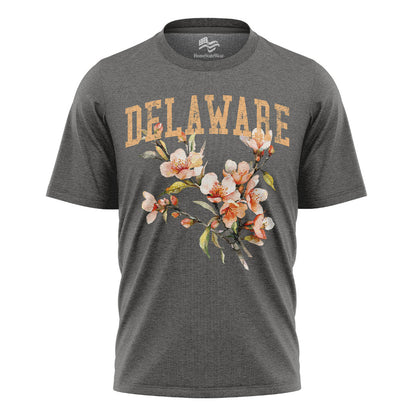 Delaware Peach Blossom Comfort Colors Tee | Botanical Flower Shirt