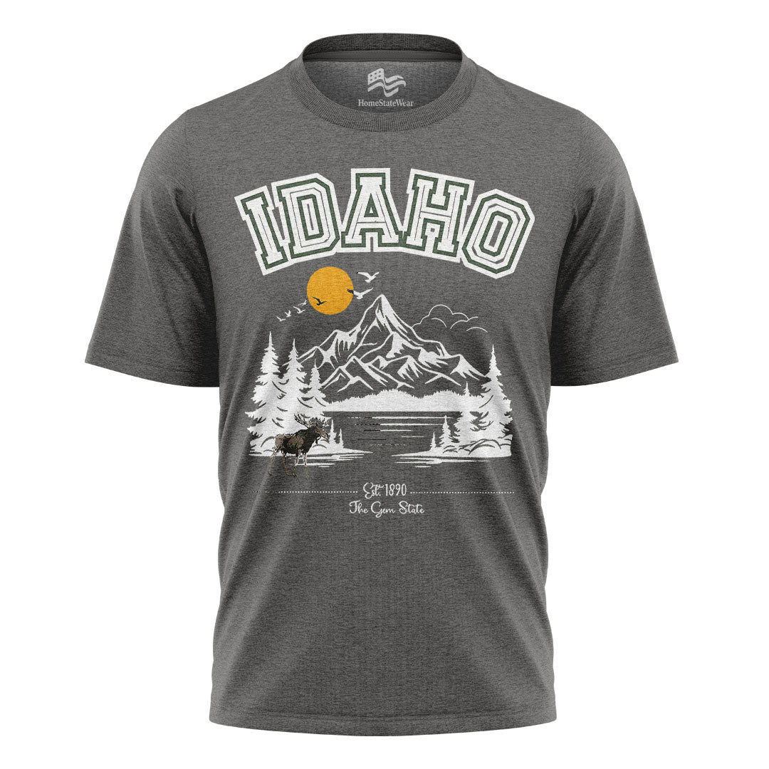 Idaho Camping T-Shirt | Gem State Hiking Travel Tee