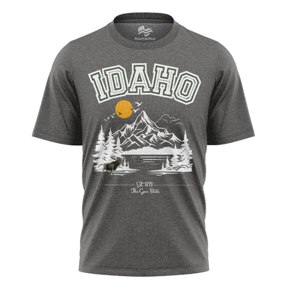 Idaho Camping T-Shirt | Gem State Hiking Travel Tee