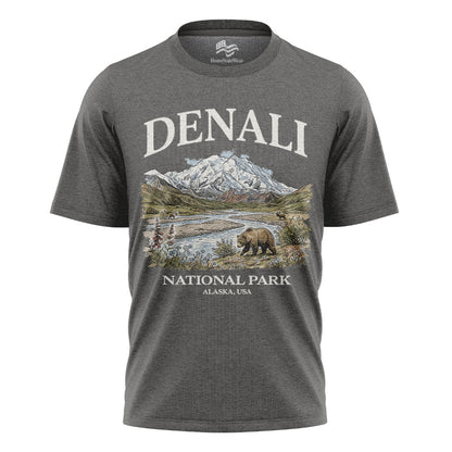 Denali National Park T-Shirt, Vintage Alaska Mountain Tee