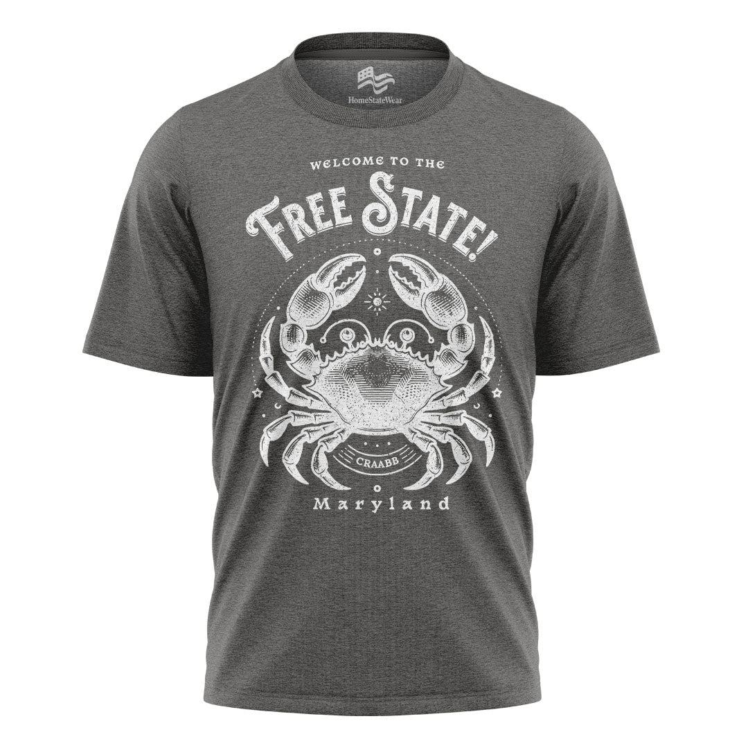 Welcome to Maryland T-Shirt | Free State Crab Tee