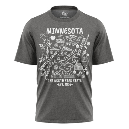 Minnesota North Star T-Shirt, Midwest Lake Life Graphic Tee