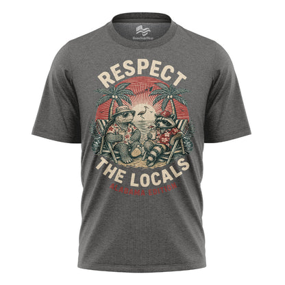 Respect the Locals Alabama T-Shirt, Vintage Beach Graphic Tee