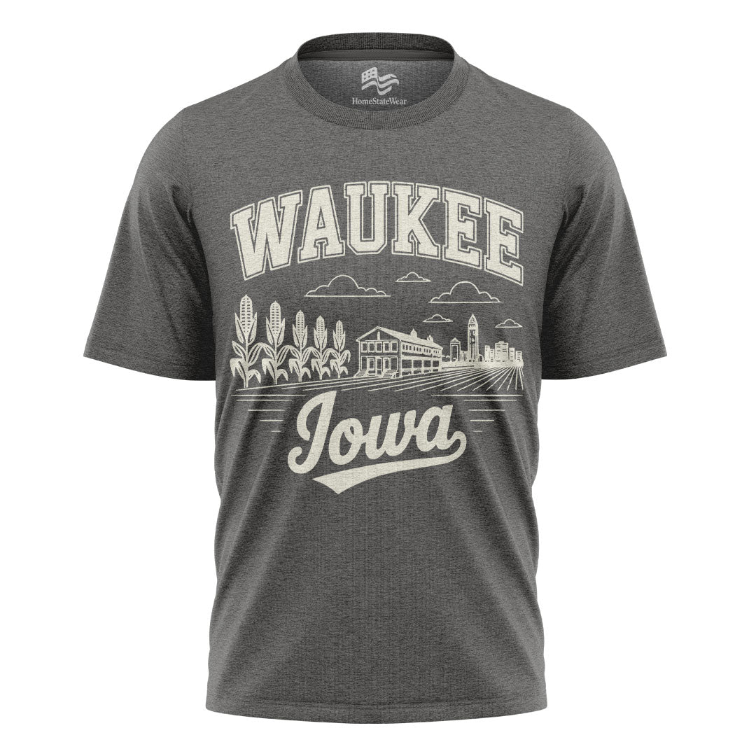 Waukee Iowa Comfort Colors Tee | Midwest Skyline Shirt