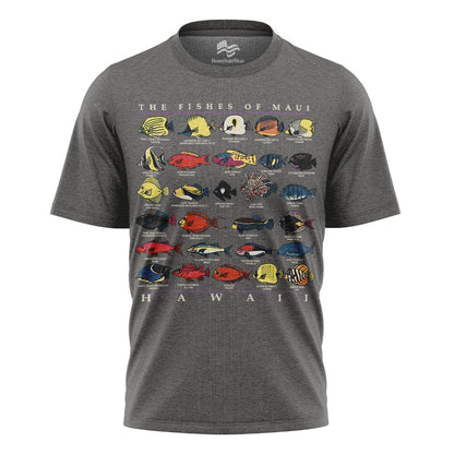 Fishes of Maui Hawaii Vintage 90s Fish Graphic Shirt
