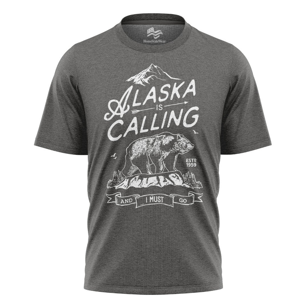 Alaska Is Calling Bear Travel Vacation Shirt