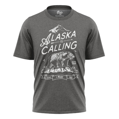 Alaska Is Calling Bear Travel Vacation Shirt