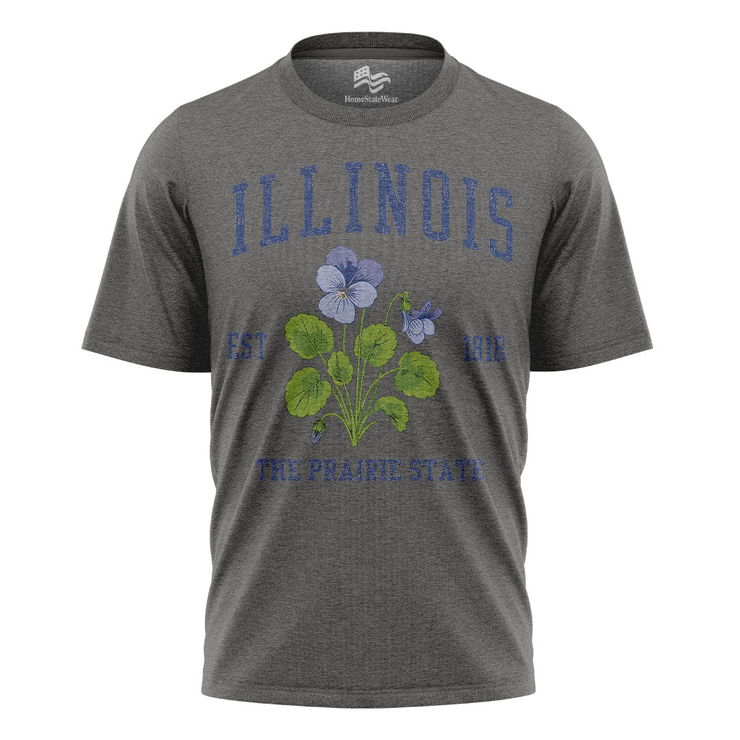 Illinois State Flower Tee | Prairie State Vintage Shirt