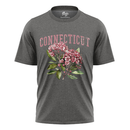 Connecticut Mountain Laurel Comfort Colors Tee | Botanical Flower Shirt
