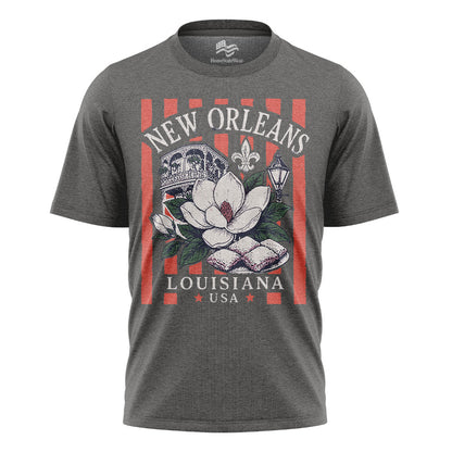 Louisiana Shirt Vintage Bayou Graphic Tee Southern Style T Shirt Swamp Nature Travel Souvenir Cajun Aesthetic Casual Outfit Style Trend