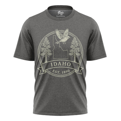 Idaho Est 1890 T-Shirt Mountain Bluebird & White Pine