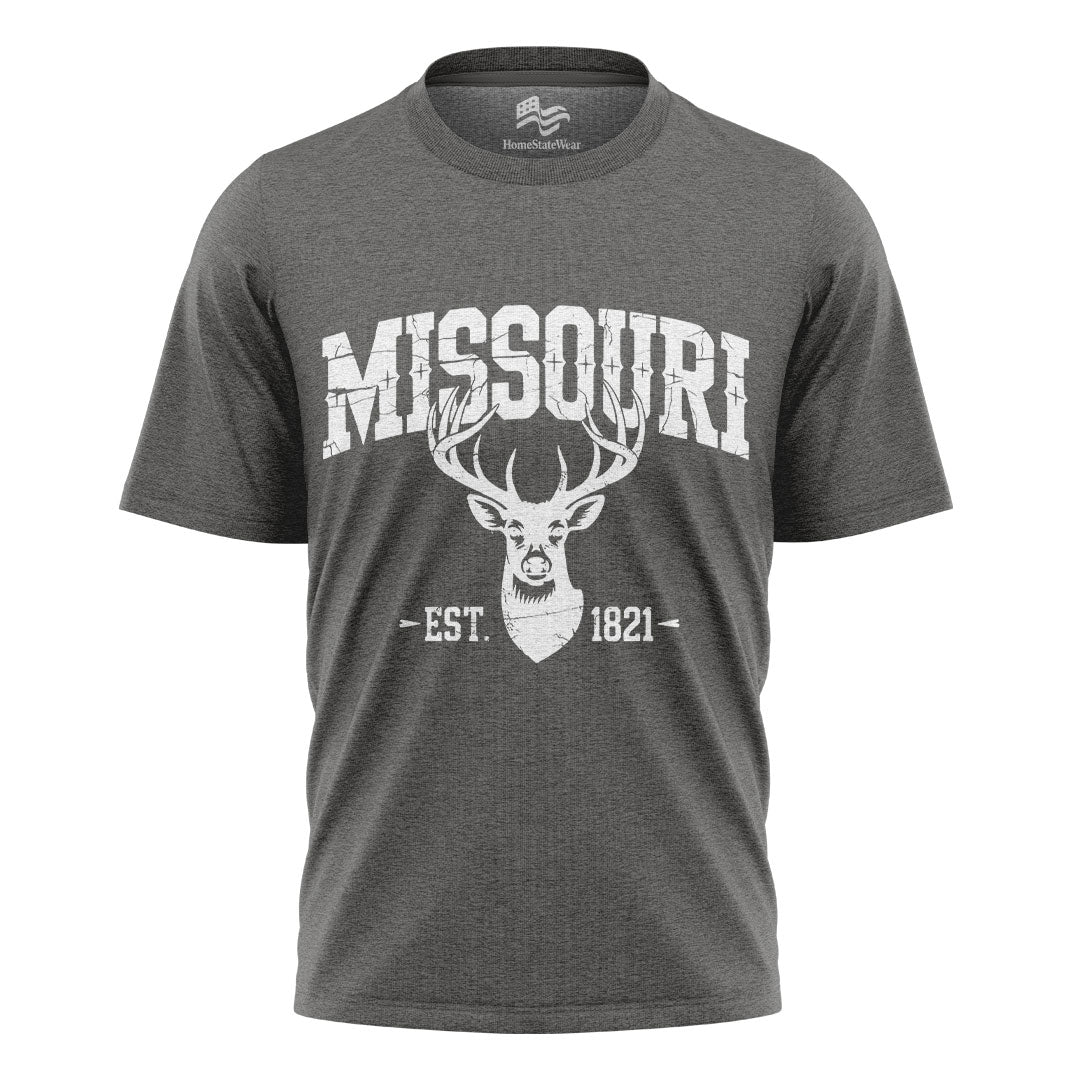 Missouri Deer Hunting T-Shirt, Vintage Wildlife Outdoor Tee