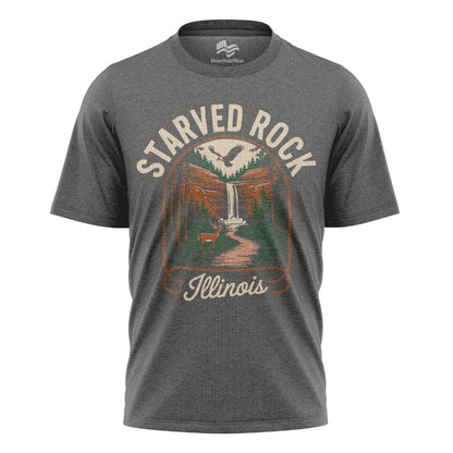 Starved Rock Illinois Tee | Waterfall Canyon Nature Shirt