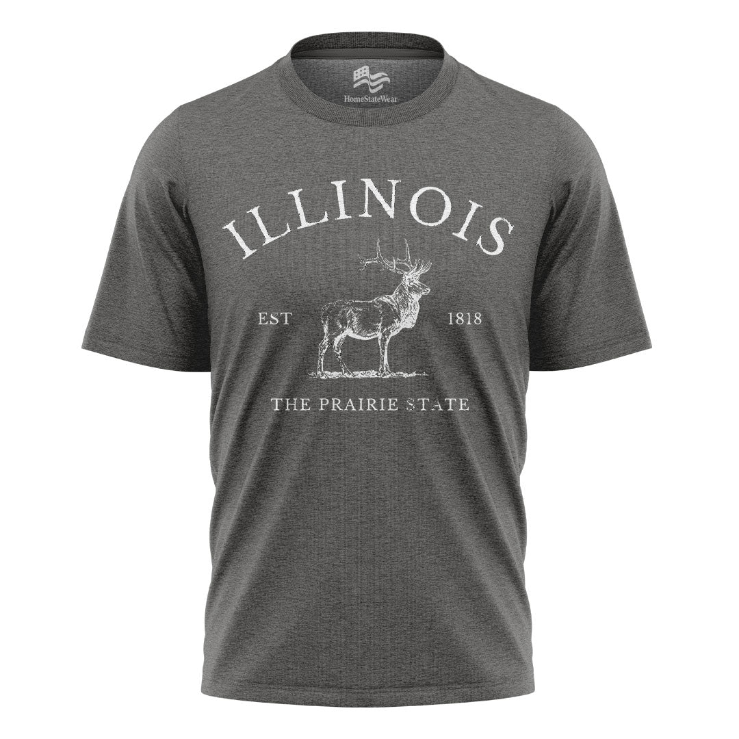 Illinois Elk T-Shirt | Prairie State Wildlife Tee