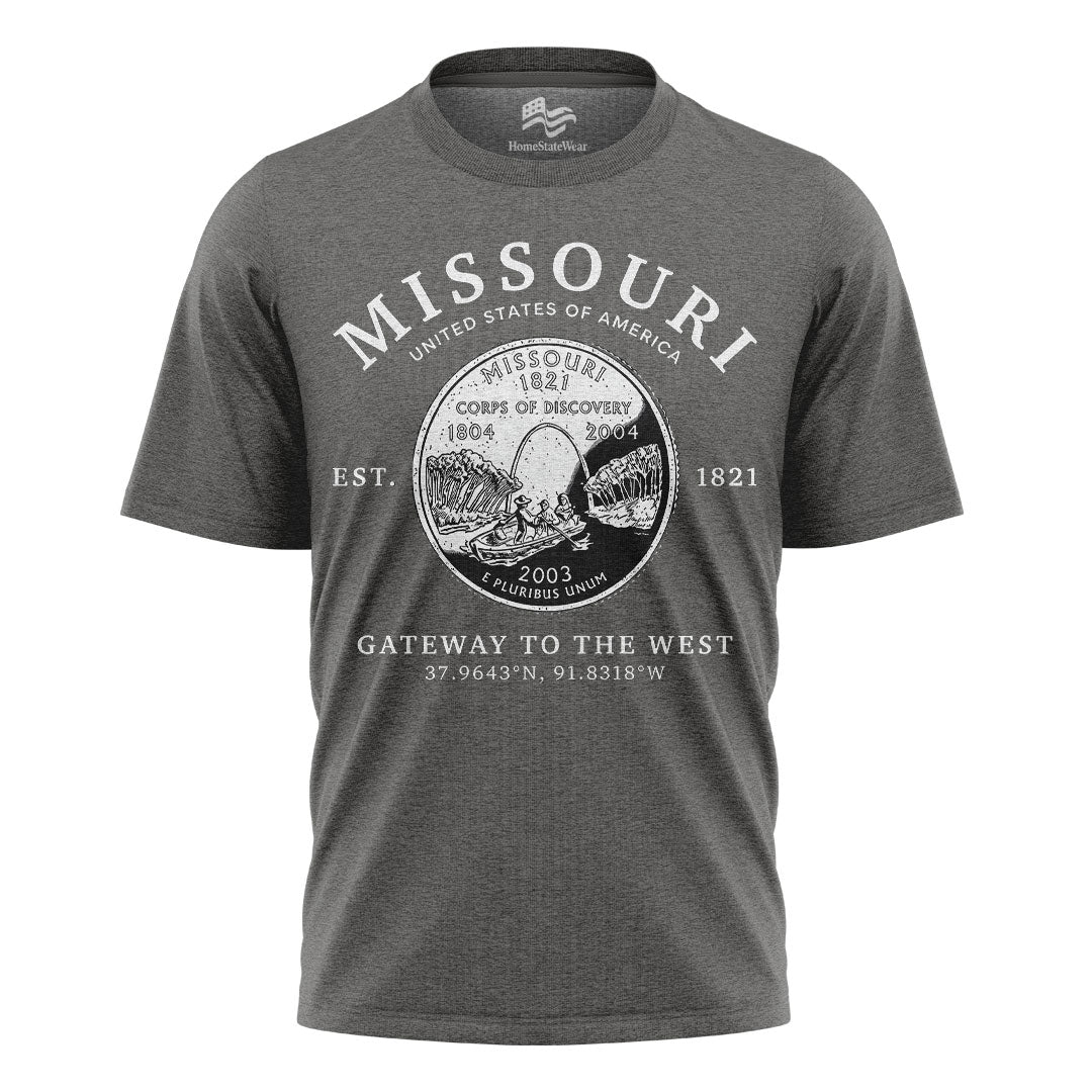 Missouri Show-Me State T-Shirt, Missouri Quarter Graphic Tee