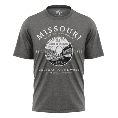 Missouri Show-Me State T-Shirt, Missouri Quarter Graphic Tee
