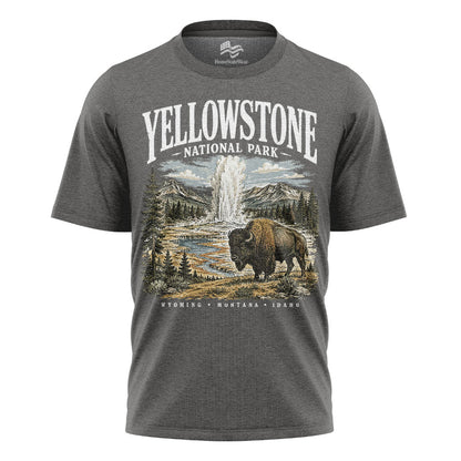Yellowstone Bison Comfort Colors Retro National Park Shirt