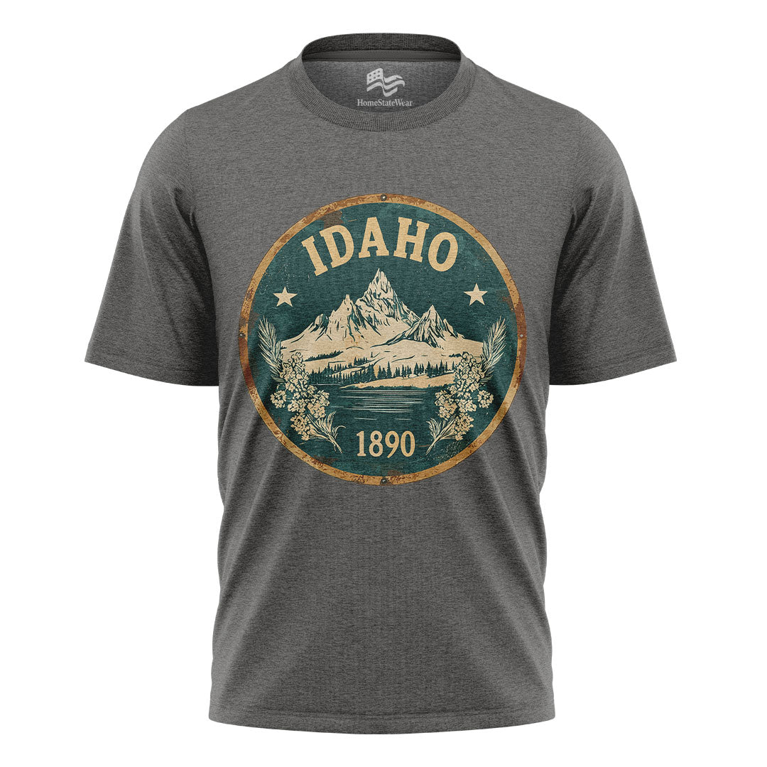 Idaho Mountain Graphic Tee | Scenic Nature Hiking Shirt