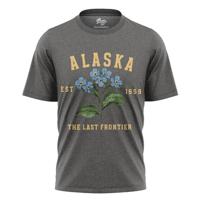 Alaska Forget-Me-Not T-Shirt, Vintage Floral State Tee