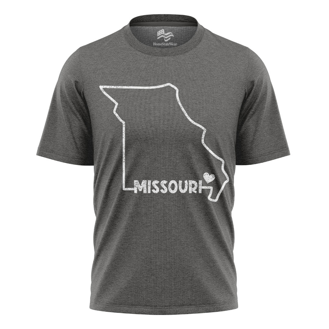Missouri State Map T-Shirt, Hometown Pride USA Travel Tee