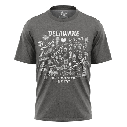 Delaware First State Graphic Tee | Coastal Travel Shirt