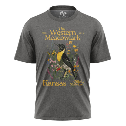 Kansas Western Meadowlark Tee | State Bird Nature Shirt