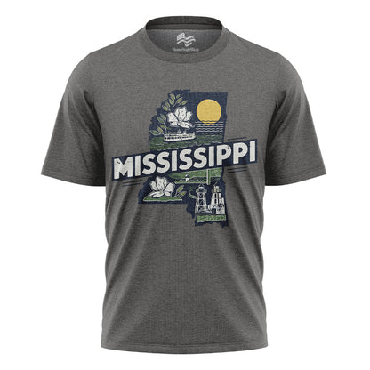Mississippi Retro Home State T-Shirt