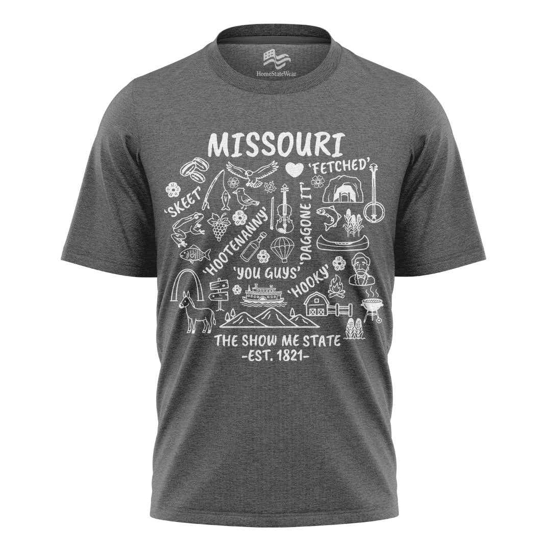 Show Me State Missouri T-Shirt, Midwest Slang Ozark Culture Tee