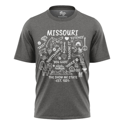 Show Me State Missouri T-Shirt, Midwest Slang Ozark Culture Tee