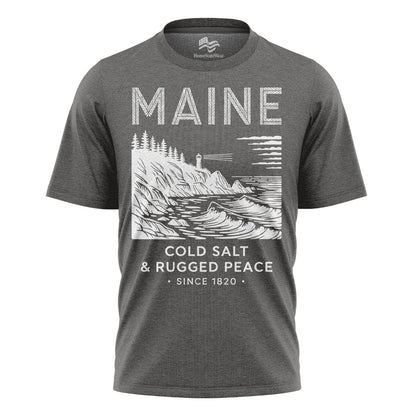 Maine Lighthouse T-Shirt | Rugged Coastal Souvenir Tee