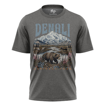 Retro Alaska Mountain Tee, Nature Lover Gift