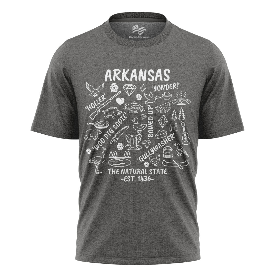 Arkansas Natural State Tee | Ozark Mountain Graphic Shirt