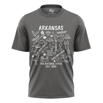 Arkansas Natural State Tee | Ozark Mountain Graphic Shirt