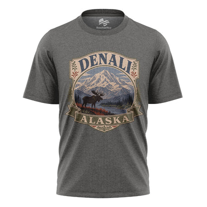 Denali Alaska Vintage T-Shirt | National Park Wildlife Travel Tee