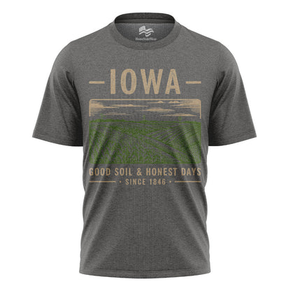 Iowa Farm Field T-Shirt | Rural Midwest Agriculture Tee