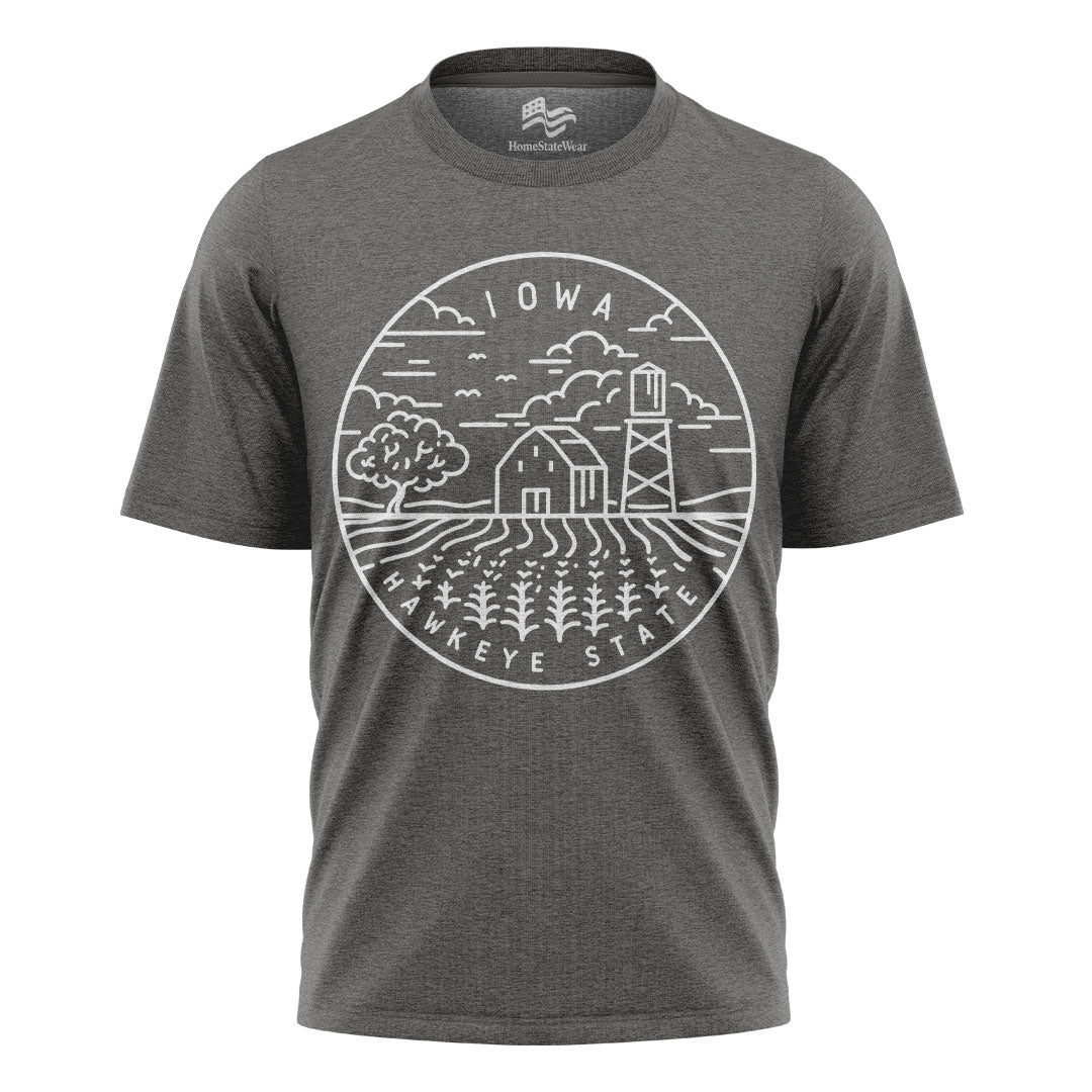 Iowa Hawkeye State T-Shirt | Unisex State Pride Tee