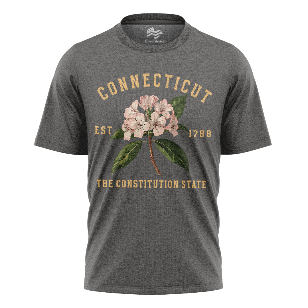 Connecticut Mountain Laurel Flower Tee | Vintage State Floral Shirt