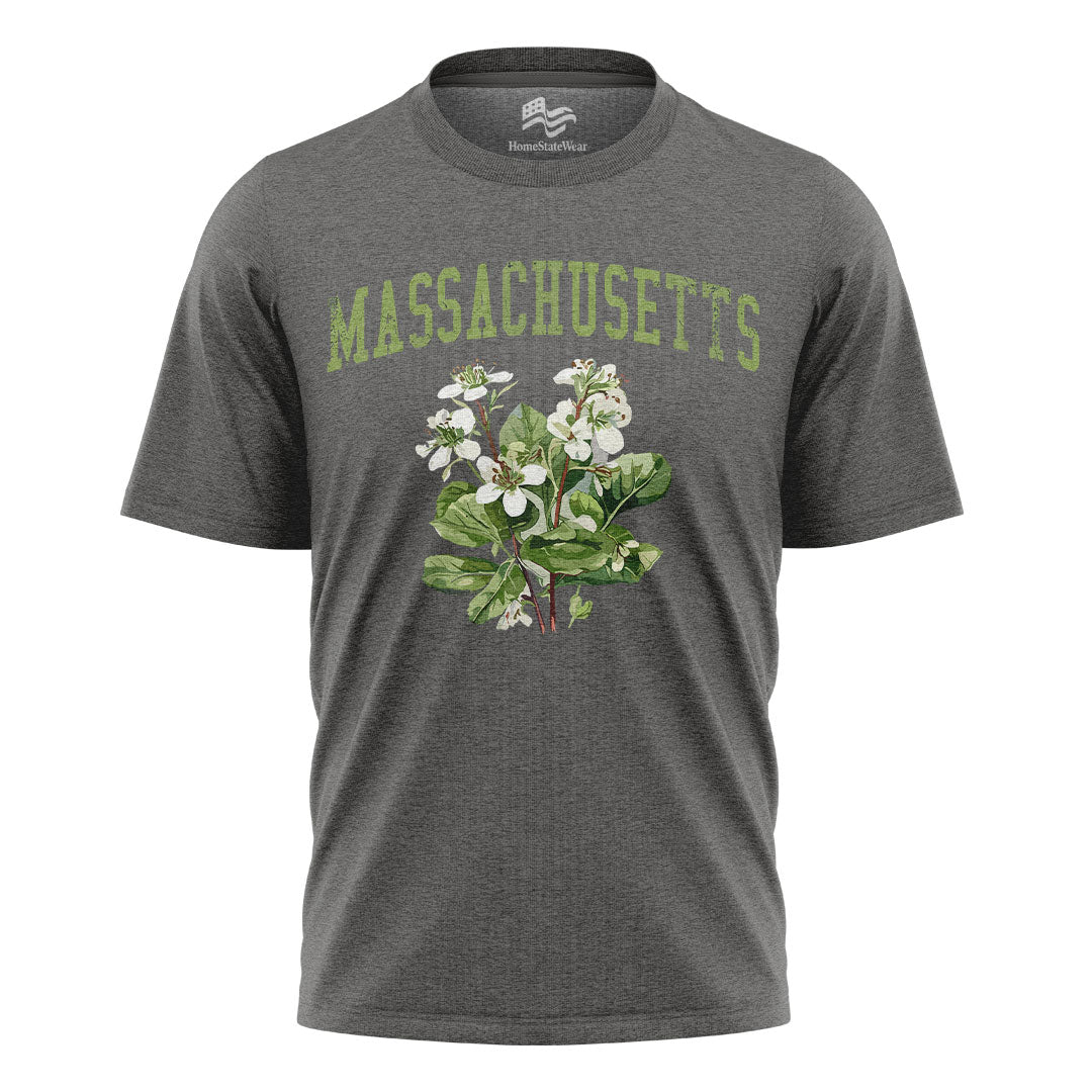 Massachusetts Mayflower Comfort Colors Tee | State Flower Gift Shirt