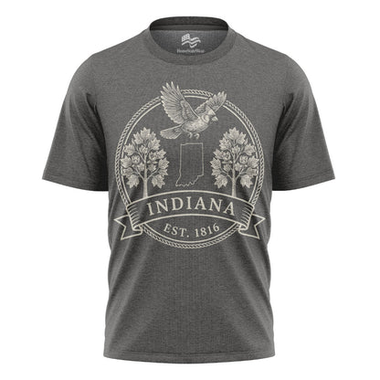 Indiana Est 1816 T-Shirt | Cardinal & Tulip Tree Tee