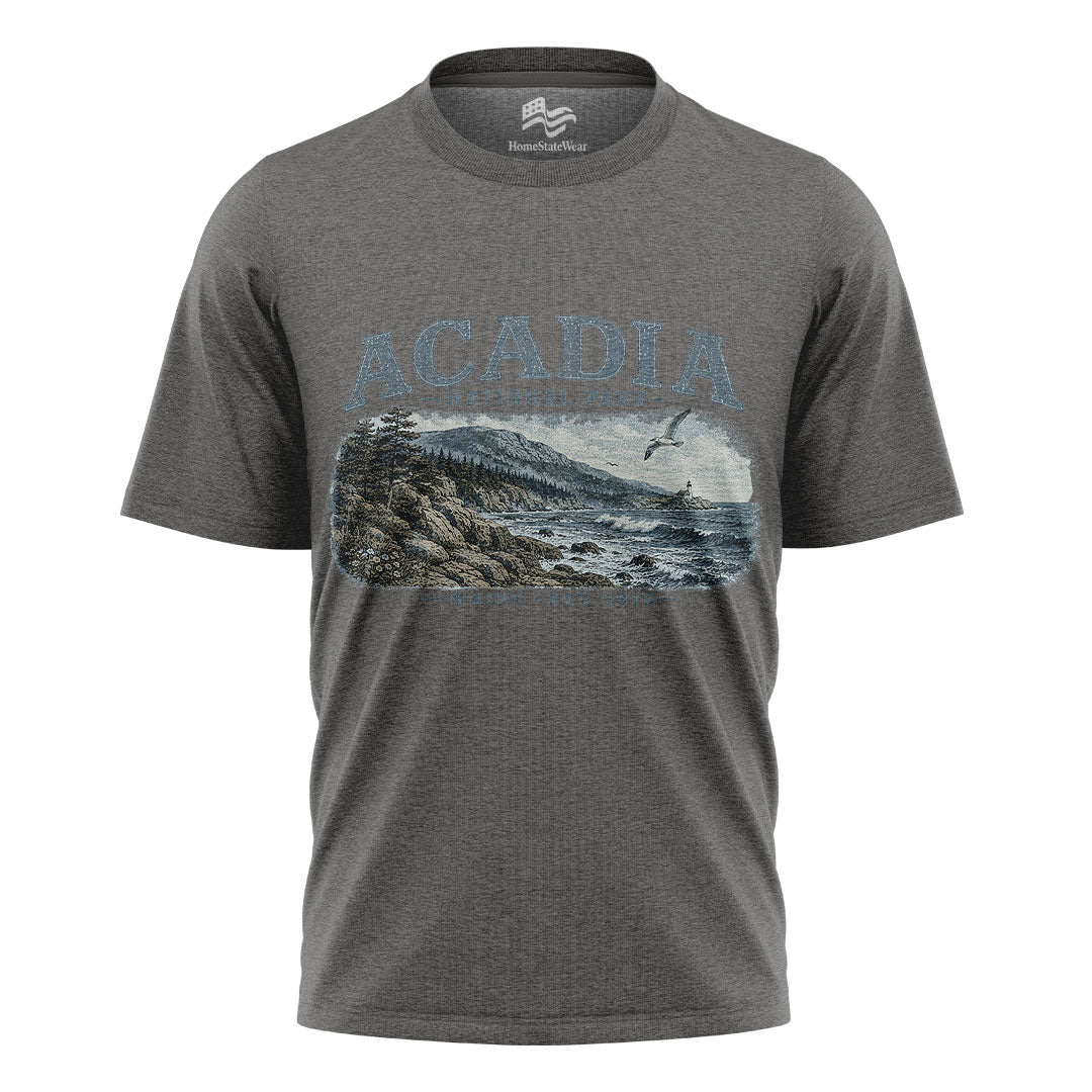 Acadia National Park Tee | Vintage Maine Hiking Shirt