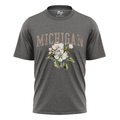 Michigan Apple Blossom Comfort Colors Tee | State Flower Gift Shirt
